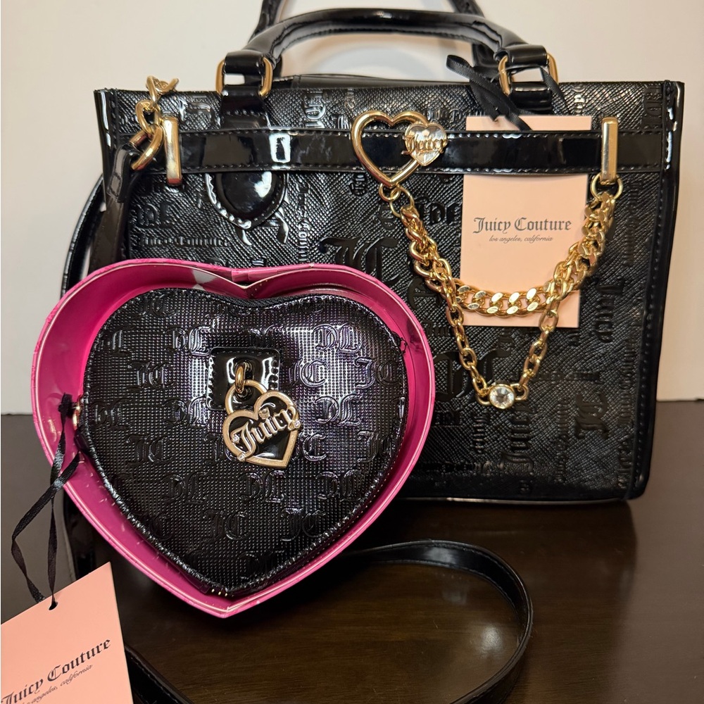 Juicy Couture I Heart Mini Bag and Zip Around Wallet